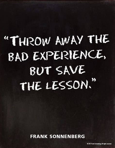 word for bad experience.